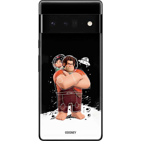 Disney Wreck-it Ralph And Vanellope Space Sketch Google Pixel 6 Pro Skin